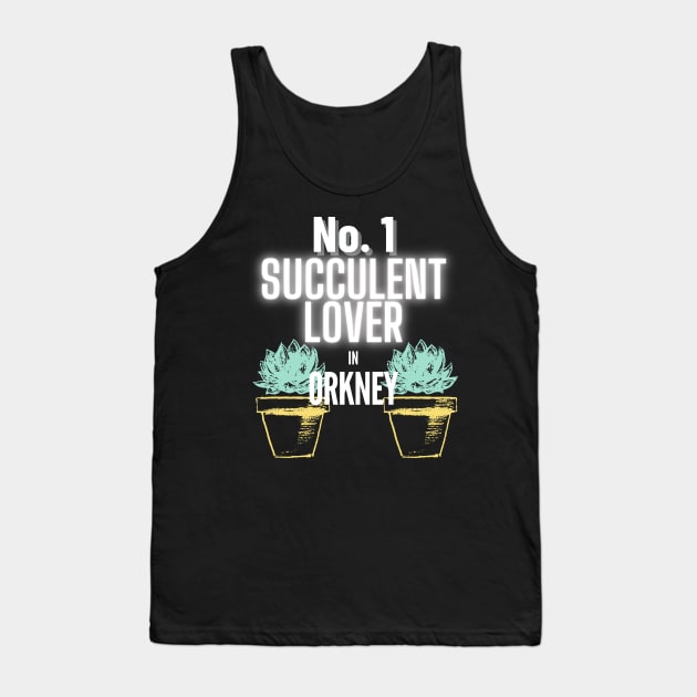 No.1 Succulent Lover In Orkney Tank Top by The Bralton Company
